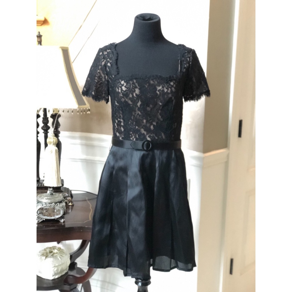 Black & Nude Lace Dress